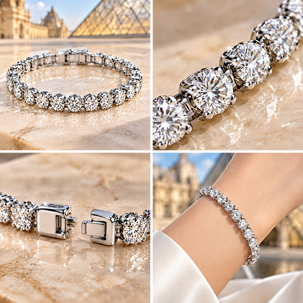 Classic Sparkle Tennis Bracelet — design details