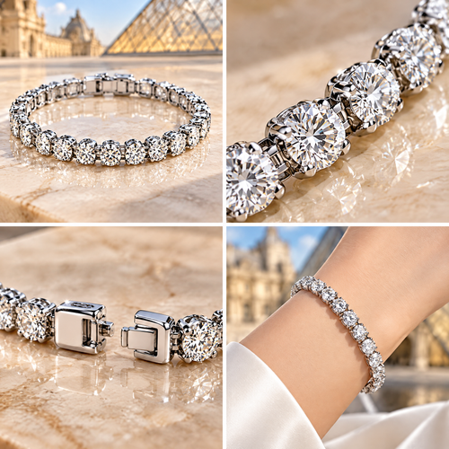 Classic Sparkle Tennis Bracelet — design details