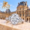 Oval Radiance Crystal-Look Ring — styled view